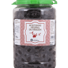 Aceitunas "muertas" Negras de Aragón tarro plástico 900gr.